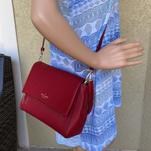 Kate Spade Leila Medium Flap Leather Shoulder Bag - Picture 16 of 16